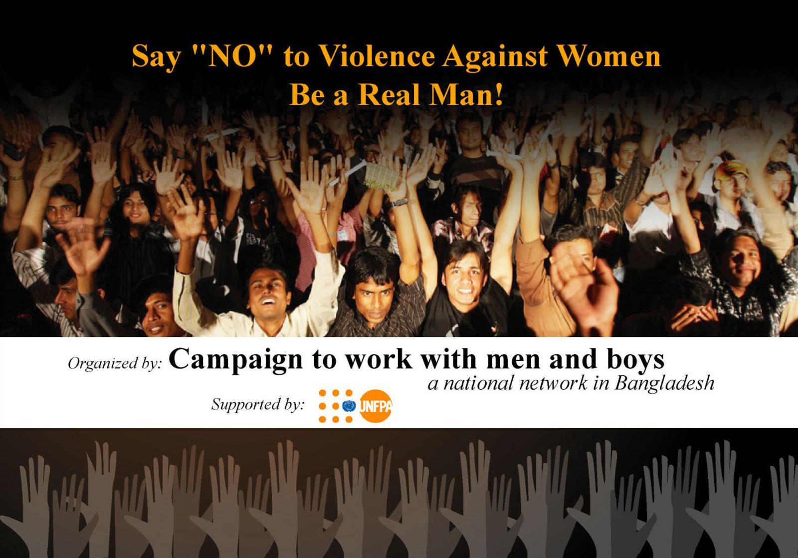 Cartel para la campaña “Di No a la violencia contra las mujeres”