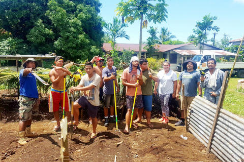 The graduates during their trainings (Photo: Faumuina Felolini Maria Tafuna’i)